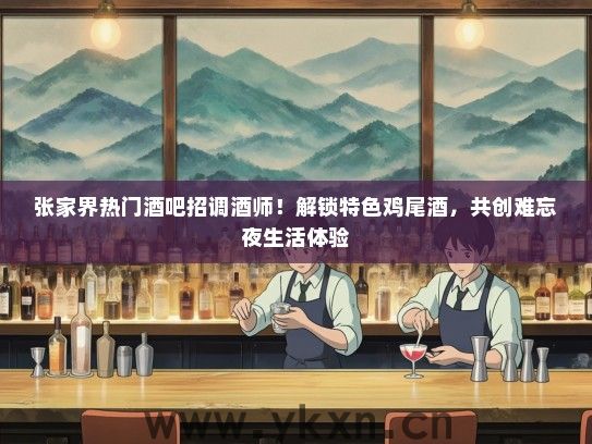 张家界热门酒吧招调酒师！解锁特色鸡尾酒，共创难忘夜生活体验